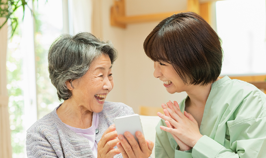 スマホが使えるようになって感激！